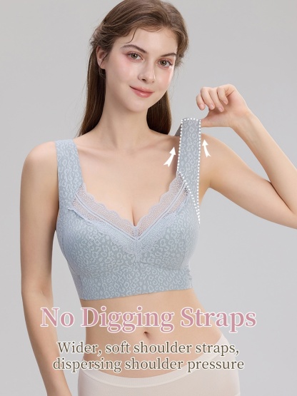 Unrestricted Sleep Bra 24-hour Skin-like Comfort, Nighttime Silhouettes Support & Airflow Soft Textile VEIMIA