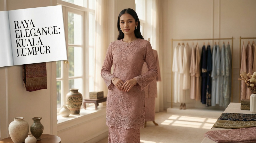 VEIMIA Trend Baju Raya 2026 wanita lace baju kurung and plus size styling guide