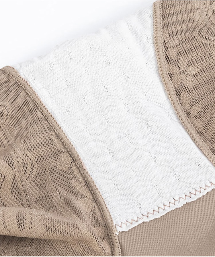 Seamless Silky High Waist Shaping Underwear Breathable Lace Body Shaper Panties Lift Hip VEIMIA