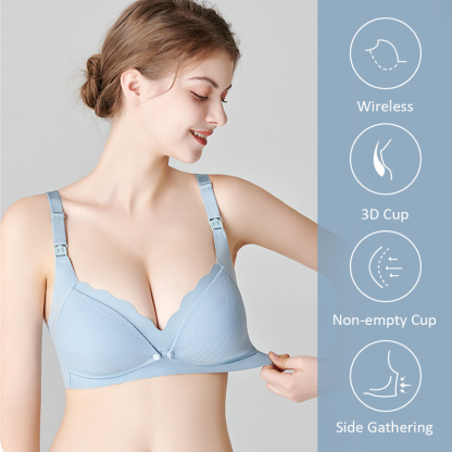 Supportive Breastfeeding Nursing Bra Comfortable Seamless Maternity Sleep Bras VEIMIA