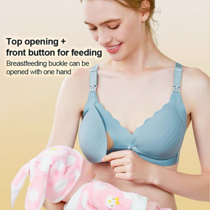 Supportive Breastfeeding Nursing Bras Comfortable Seamless Maternity Sleep Bras VEIMIA