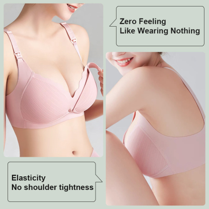 Supportive Breastfeeding Nursing Bra Comfortable Seamless Sleep Bra VEIMIA