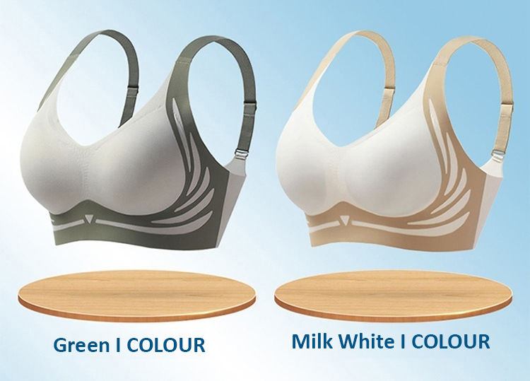 Seamless V-neck Wireless Support Lift Bra Anti-sagging VEIMIA