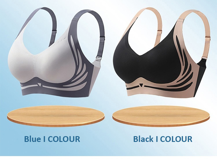 Seamless V-neck Wireless High Support Lift Bras Anti-sagging VEIMIA
