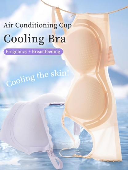 Ventilated Nursing Bra Breathable Pregnancy & Nursing Design, Easy-Clasp Contoured Support Bra for Effortless Latching VEIMIA