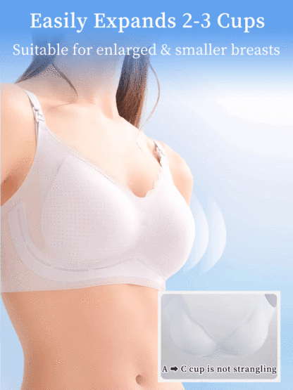 ChillSense Nursing Bra Fresh Non-Stuffy Design, One-Hand Clasp Enhanced Support Bra for Easy Feeding VEIMIA