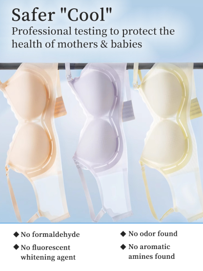 FreshAir Bra Breathable Non-Stuffy Wear, Single-Hand Clasp Contoured Support Bra for Easy Breastfeeding VEIMIA