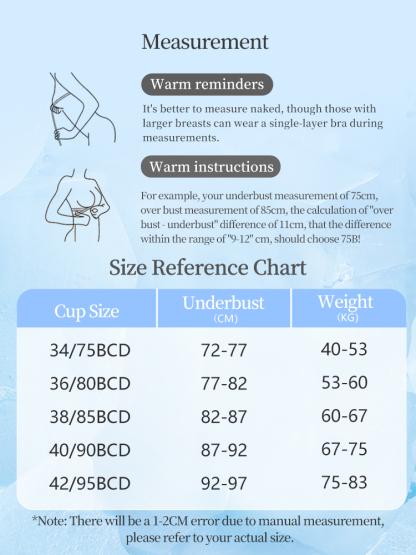 ChillCare Maternity Bra Cool All-Stage Wear, One-Hand Buckle Stable Support Bra for Stress-Free Feeding VEIMIA​