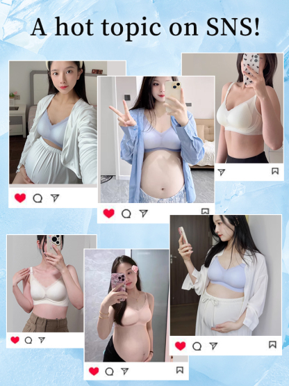 FreshBreathe Nursing Bra Airy All-Stage Design, Single-Hand Clasp Enhanced Support Bra for Effortless Feeding VEIMIA​