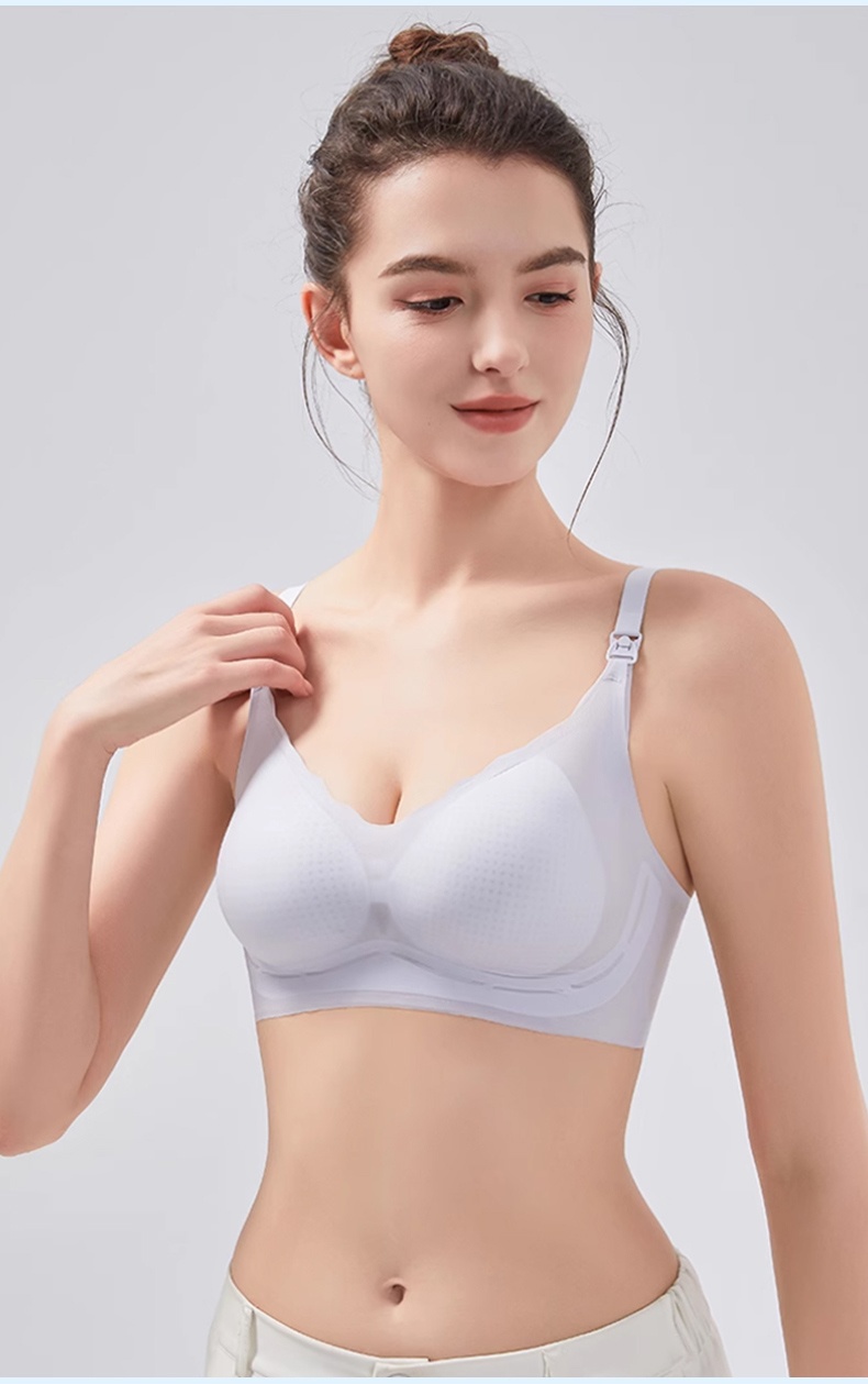 ​​BreezyComfort Maternity Bra Airy Multi-Stage Design, Easy-Clasp Stable Support Bra for Stress-Free Feeding VEIMIA​​