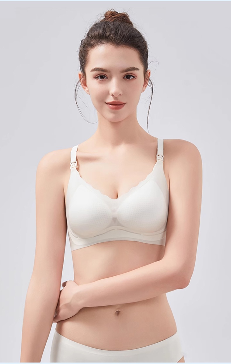 ​​CrispSupport Nursing Bra Refreshing Non-Humid Use, One-Hand Fastener Shaped Support Bra for Easy Feeding VEIMIA​​