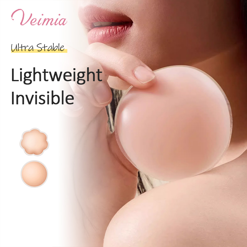 Silicone Nipple Covers 6 Pairs Reuable Adhensive Breast Pasties Invisible VEIMIA