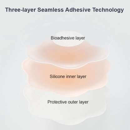 Ultra Thin Silicone Nipple Cover 6 Pairs Reuable Adhensive Breast Pasties Invisible VEIMIA