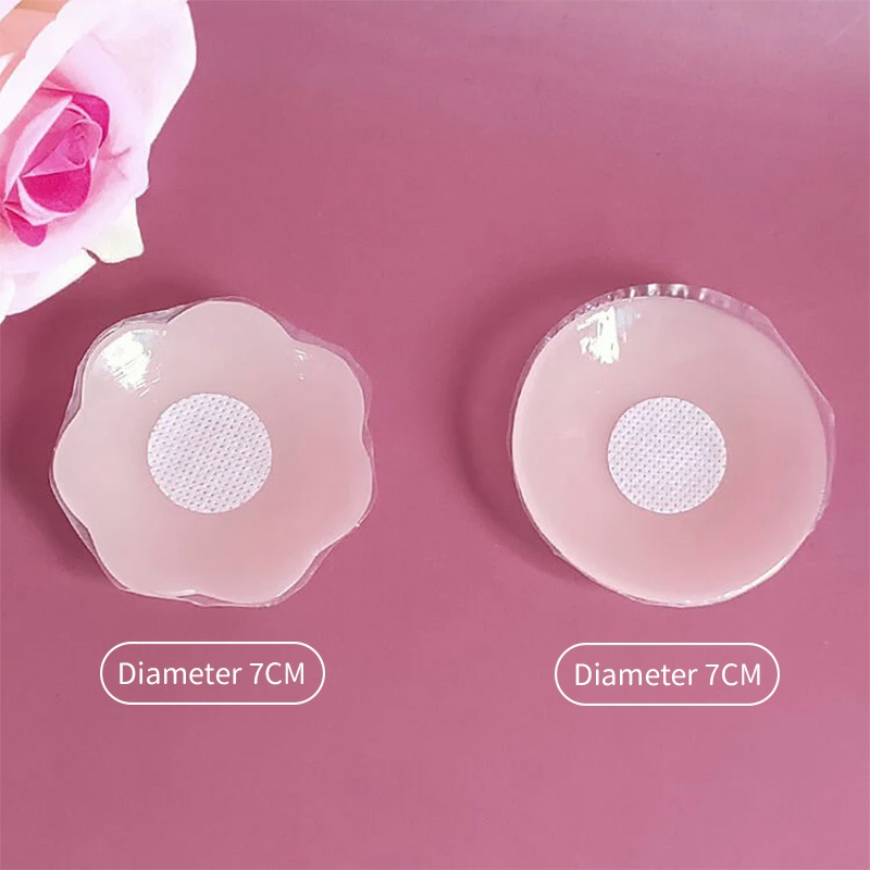 2 Styles Silicone Nipple Covers 6 Pairs Reuable Adhensive Breast Pasties Super Invisible VEIMIA