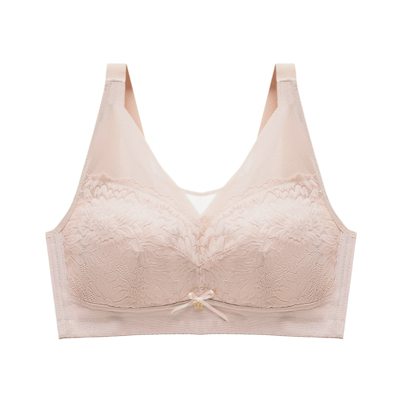 Breathable Lace Large Breast Minimizer Bras Warm Change Cup No Underwire VEIMIA