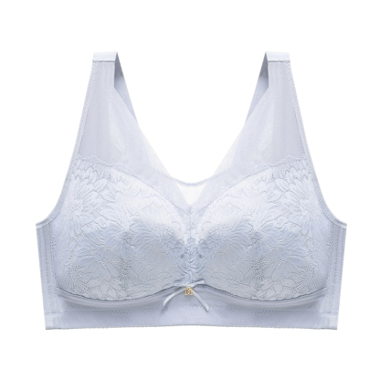 Breathable Lace Breast Minimizer Bra Warm Change Cup No Underwire Hide Fat VEIMIA