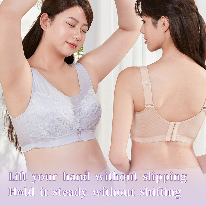 Breathable Lace Large Breast Minimizer Bra Warm Change Cup Hide Fat VEIMIA