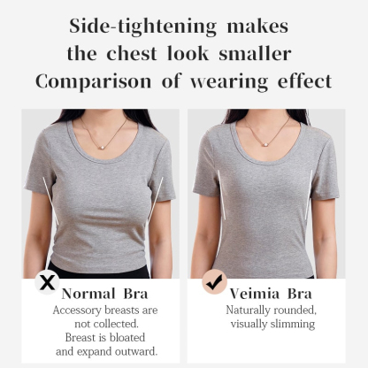 Breathable Large Breast Minimizer Bras Warm Change Cup No Underwire Hide Fat VEIMIA