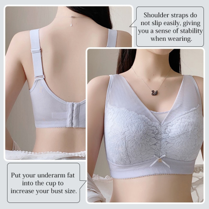 Breathable Lace Large Breast Minimizer Bras Warm Change Cup VEIMIA