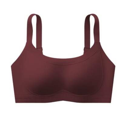 Soft Support Seamless Minimizer Bra Vertical Striped Slim Fit Wireless Full Coverage VEIMIA