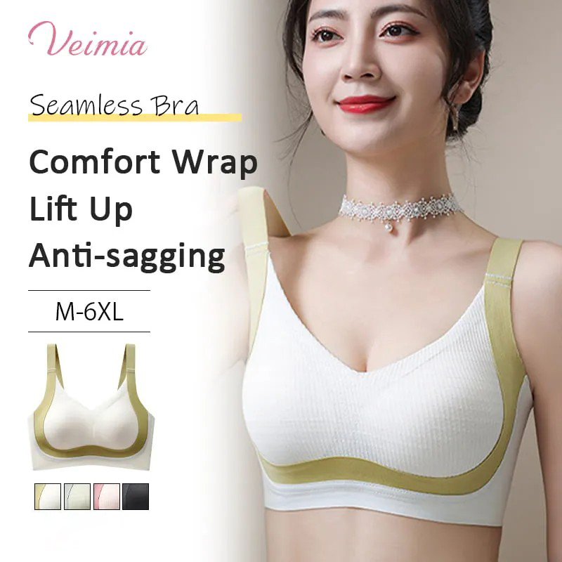 One Piece Seamless Anti-sagging Minimizer Bra For Heavy Breast VEIMIA