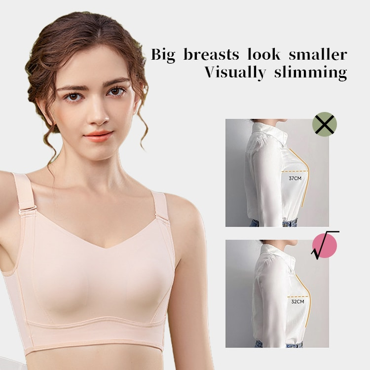 Breast Minimizing Non-marking Skin-friendly Push Up Bras VEIMIA