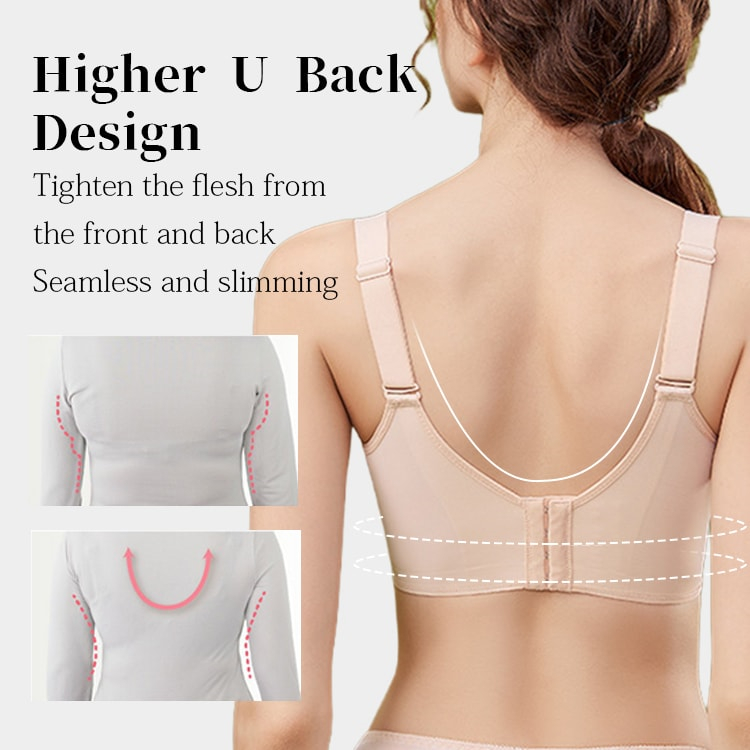 Breast Minimizing Skin-friendly Push Up Bras VEIMIA