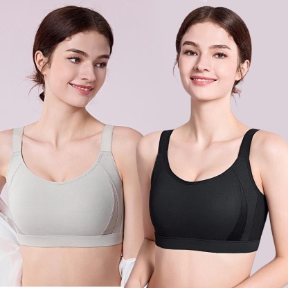 Full Coverage Seamless Minimizer Bra Stable Support Breathable Sweat-wicking Sports Bra VEIMIA