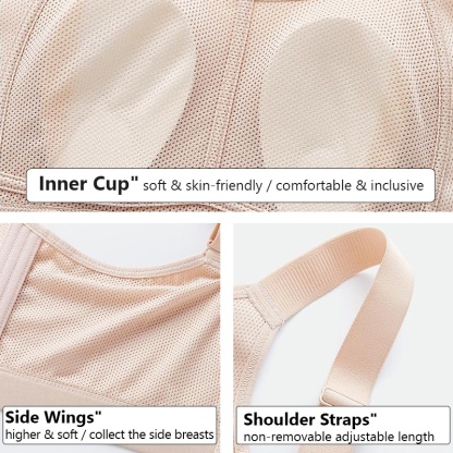 Full Coverage Seamless Minimizer Bras Plus Size Stable Support Breathable Sweat-wicking Sports Bras VEIMIA