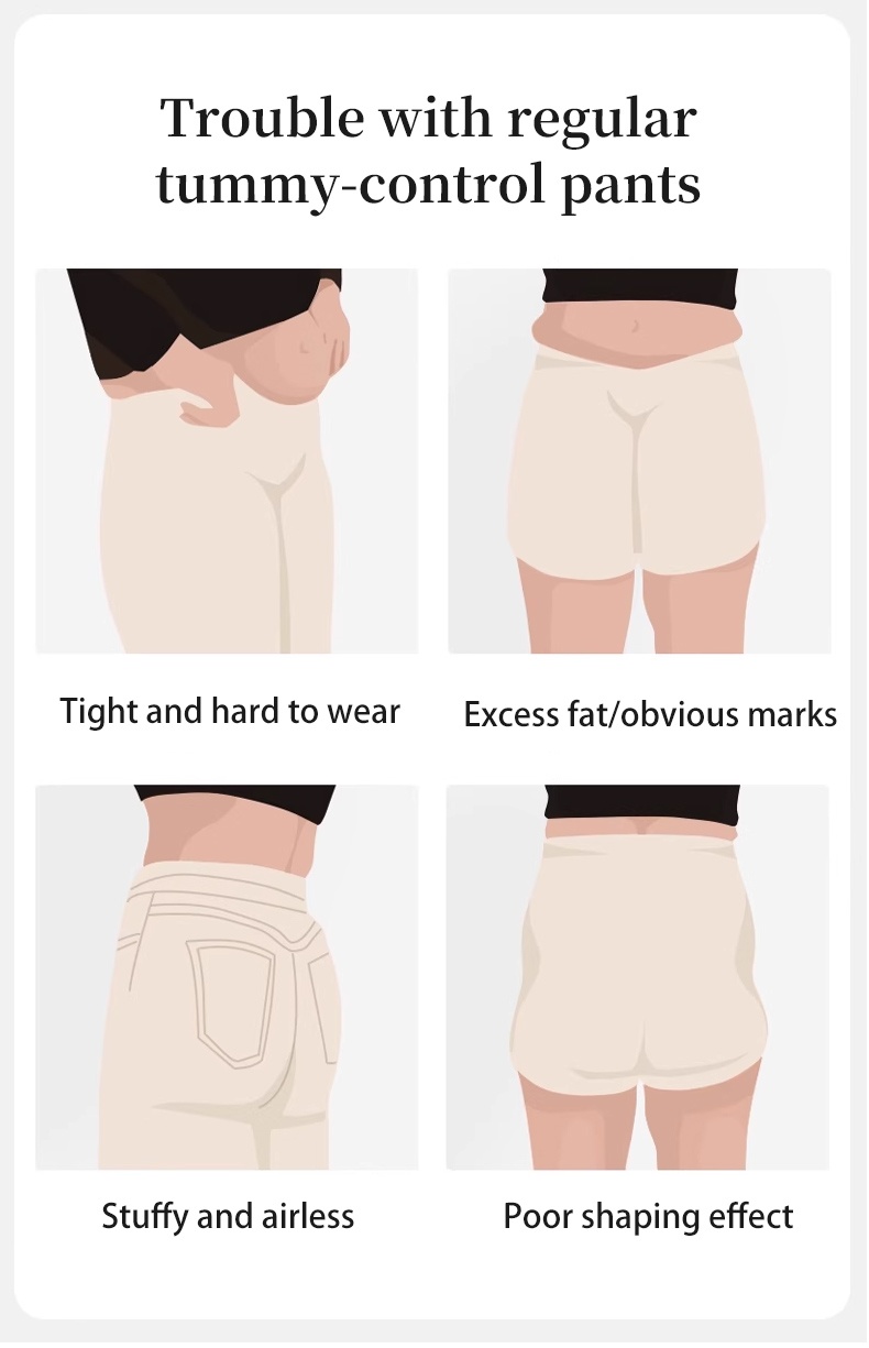 Ultra-thin 3-in-1 Seamless Shapewear Shorts Cool Fabric Without Stuffiness For Tummy Tightening & Hip Lift Veimia