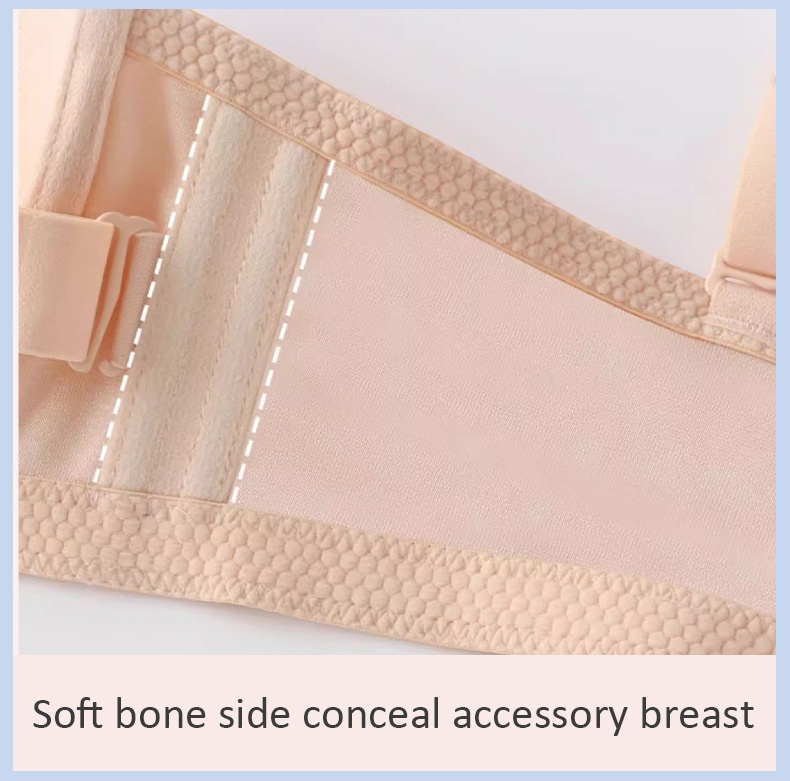 No Bounce Soft Wire Strapless Bra 3D Design, Breathable Honeycomb Cups Anti-slip Naturally Shaping Not Sticky VEIMIA