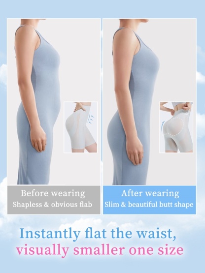 360° Sculpting Shapewear Shorts Tummy Control With Cooling Breathable Memory Fabric, Anti-slip Hem VEIMIA