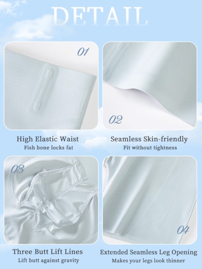 360° Contouring Shapewear Shorts Tummy Control, Chilly Breathable Retentive Fabric Anti-glide Hem & Loose Sensation VEIMIA