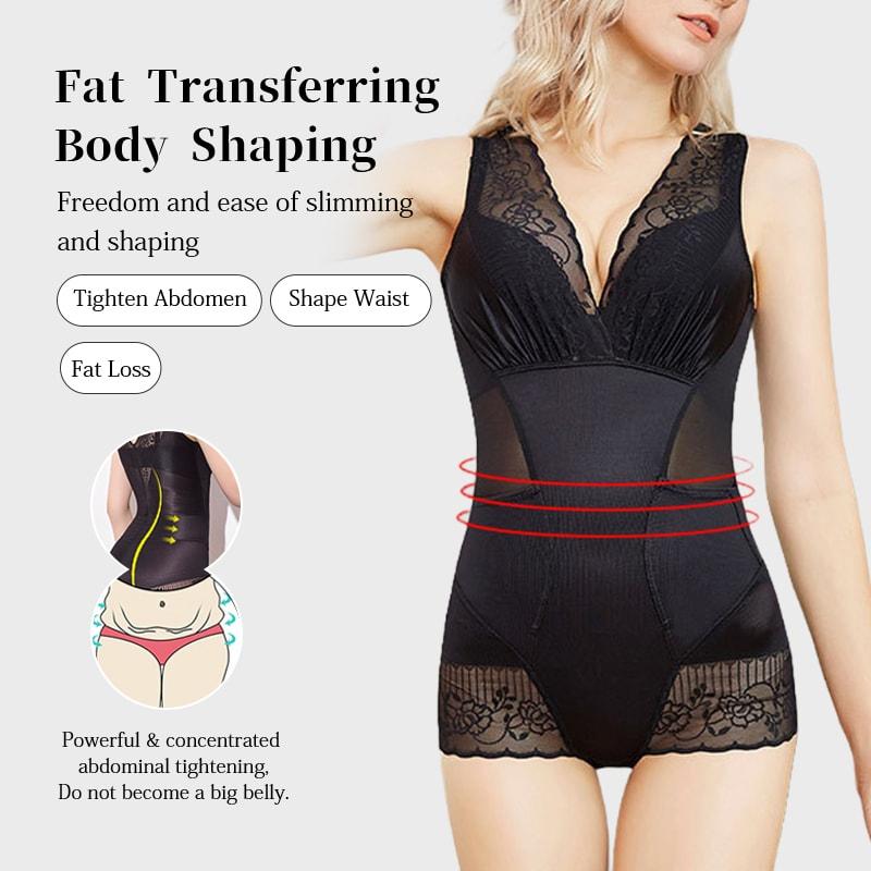 VEIMIA Women Seamless Body Shaper Tummy Tightening Bodysuit