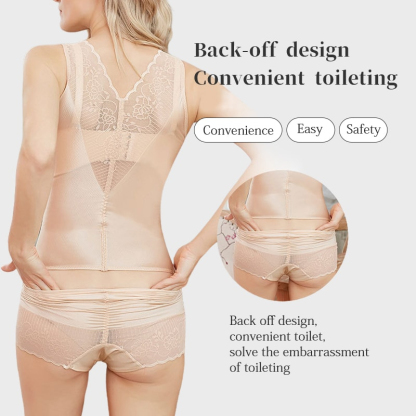 VEIMIA Women Seamless Body Shaper Tummy Tightening Bodysuit