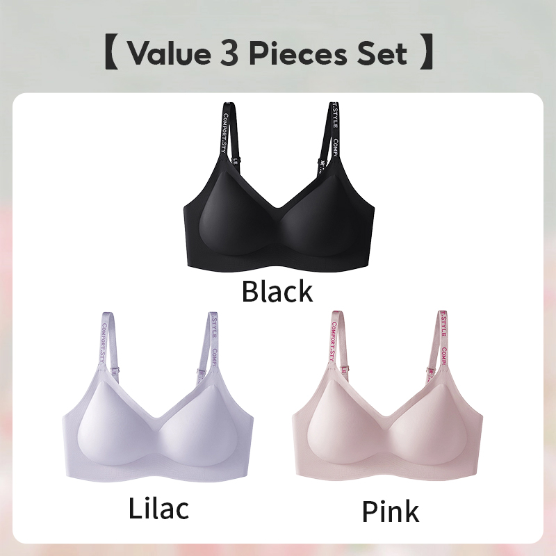 VEIMIA Best Fashionable Wireless Push Up Bra Support For Anti-sagging And Gathering
