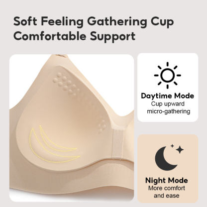Fashionable Wireless Push Up Bra Support For Anti-sagging And Gathering VEIMIA