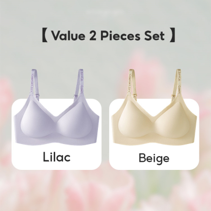 2 Pieces Set Best Fashionable Wireless Push Up Bras Soft Support VEIMIA