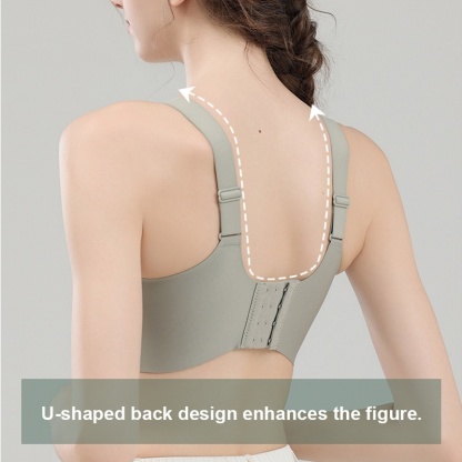 Seamless Anti-sagging Wireless Bra Cross Lace Lift Up And Support Round Breast Shape VEIMIA