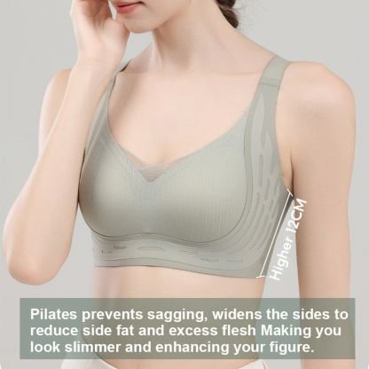 Seamless Anti-sagging Wireless Bra Cross Lace Lift Up And Support Round Breast Shape For Women VEIMIA
