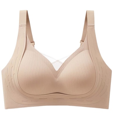 Seamless Anti-sagging Wireless Bra Cross Lace Lift Up And Support For Women VEIMIA