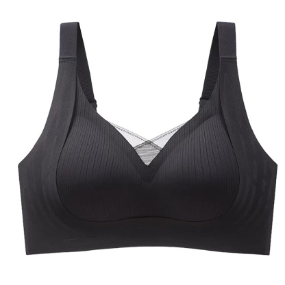Seamless Anti-sagging Wireless Bras Cross Lace Lift Up And Support For Women VEIMIA