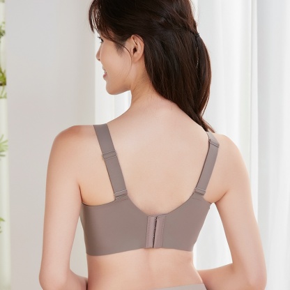 Seamless Supportive Wireless Plus Size Bra Fixed Cup Lift Up Saggy Breasts VEIMIA