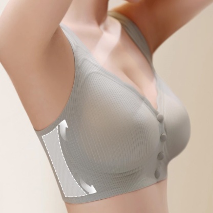 Experience Cloud-like Comfort and Easy Wear Seamless Front Closure Bra High Side Wings VEIMIA