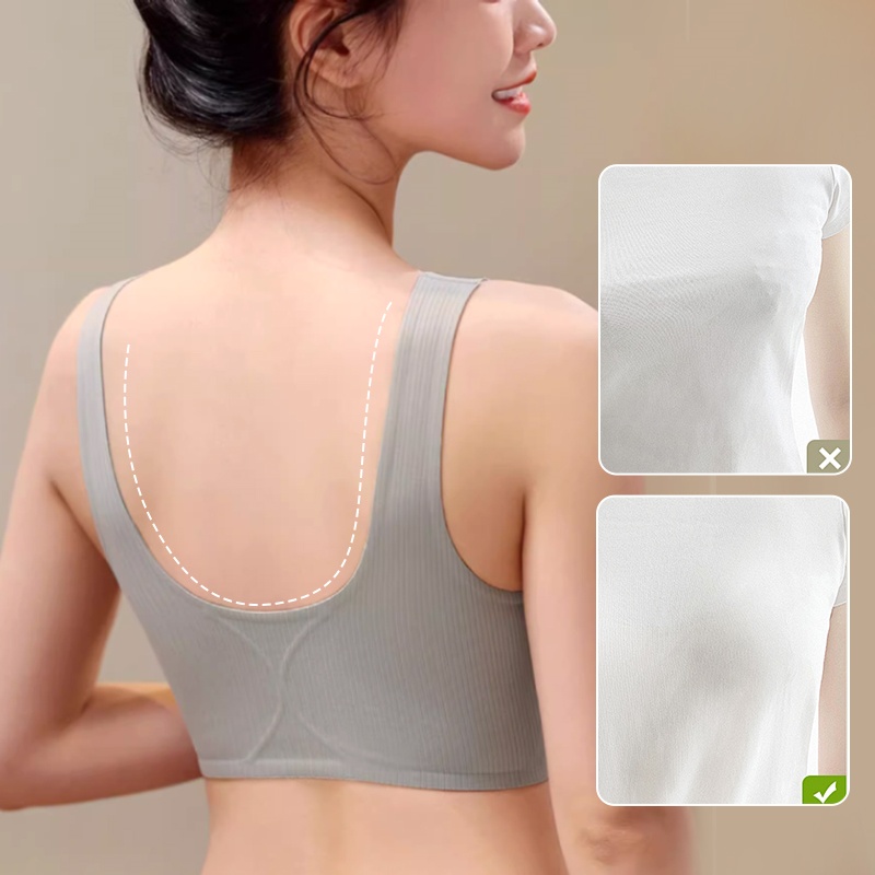 Experience Cloud-like Comfort and Easy Wear Seamless Front Closure Bra U shaped Back VEIMIA