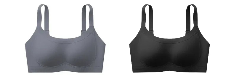 Soft Support Breast Minimizer Bra Vertical Striped Full Coverage Lift Up Saggy Breast Elastic Straps VEIMIA
