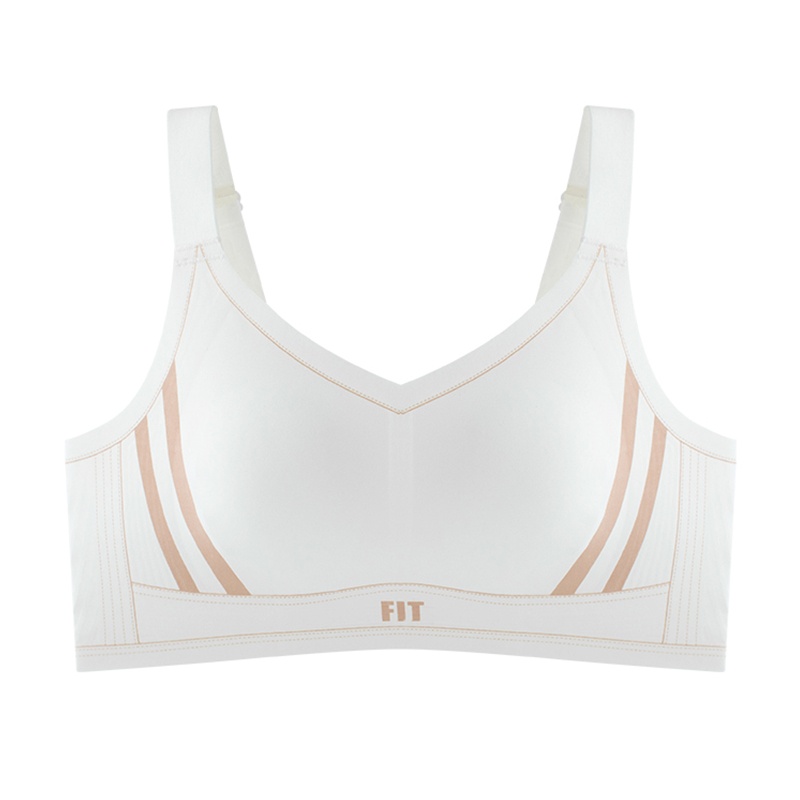 Sports Style Full Coverage Minimizer Bras Seamless Cloud Sense Ultra Comfortable Support White Color VEIMIA