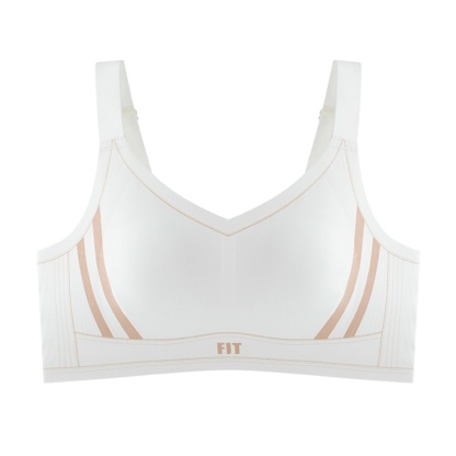 Sports Style Full Coverage Minimizer Bras Seamless Cloud Sense Ultra Comfortable Support White Color VEIMIA