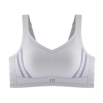 Sports Style Full Coverage Minimizer Bras Seamless Cloud Sense Ultra Comfortable Support Gray Color VEIMIA