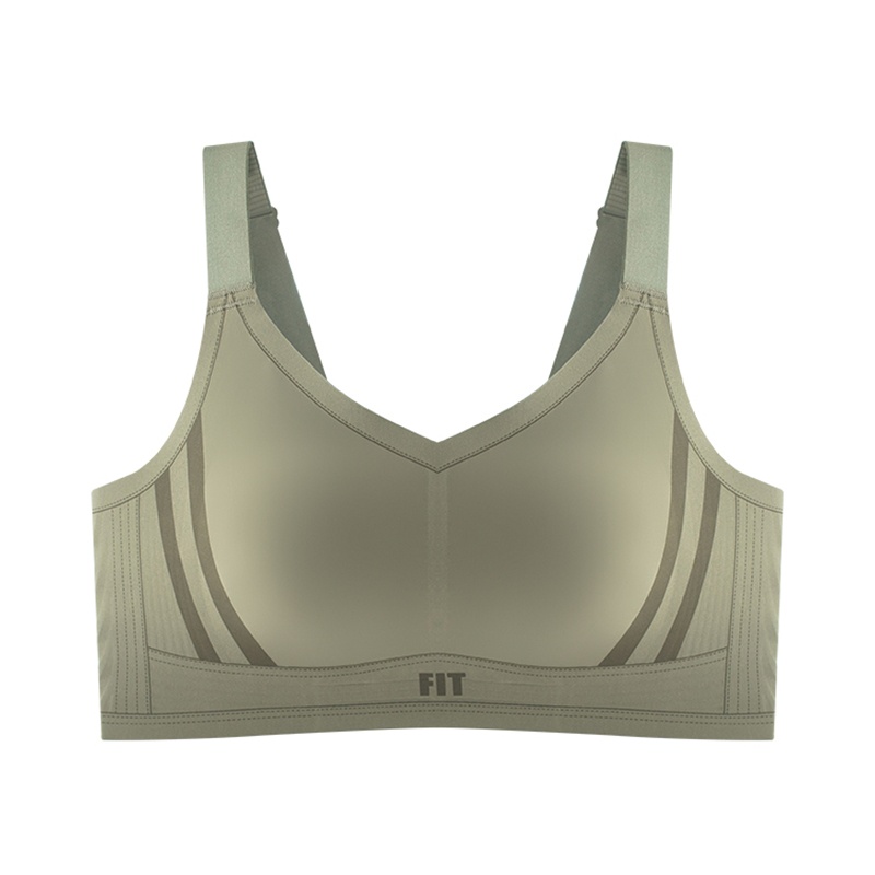 Sports Style Full Coverage Minimizer Bras Seamless Cloud Sense Ultra Comfortable Support Green Color VEIMIA